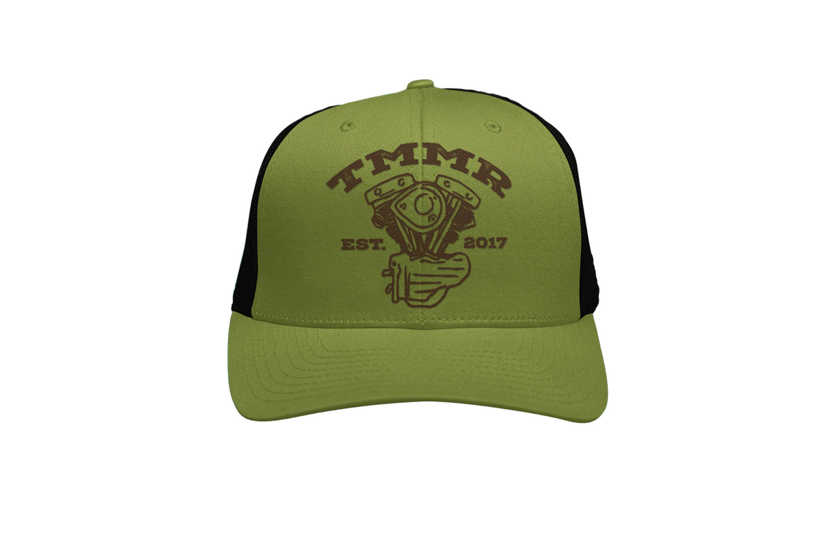Green Shovelhead Foam Trucker
