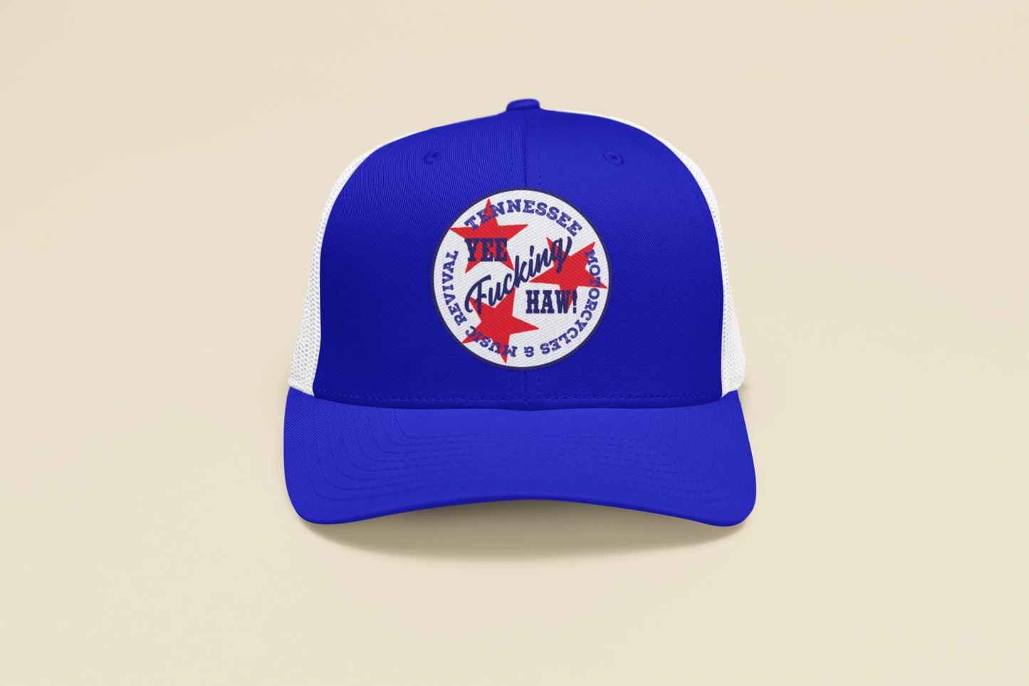 YFH Blue Foam Trucker