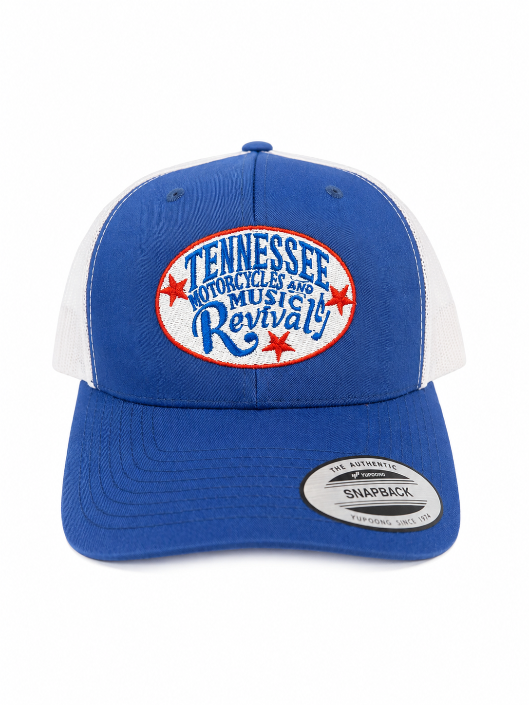 Red White & Blue Oval Patch Hat