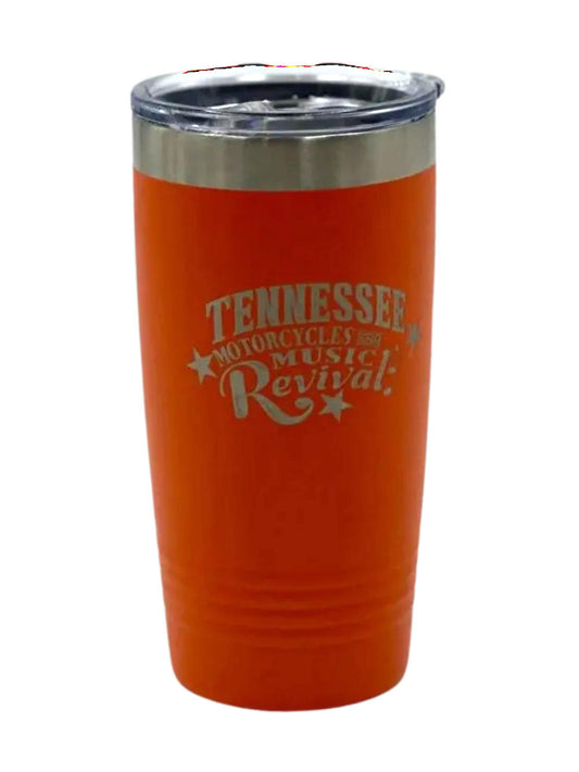 Logo Engraved Tumbler Orange