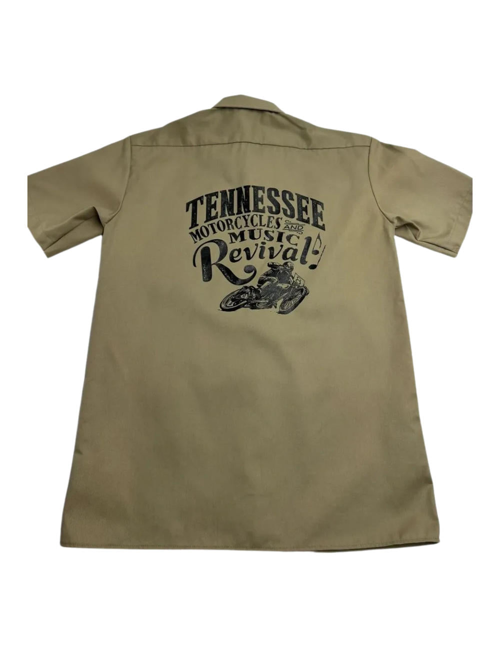 Tennessee Motorcycles and Music Revival Brown Button Up