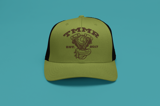 Green Shovelhead Foam Trucker