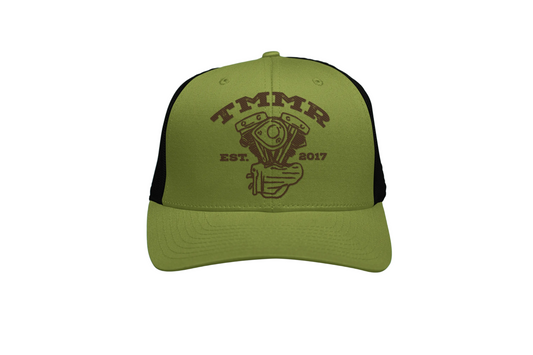 Green Shovelhead Foam Trucker